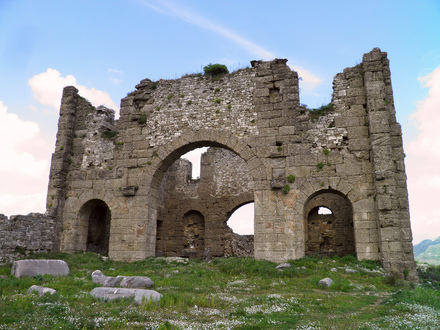 The Basilica located at the northeast corner of the Agora