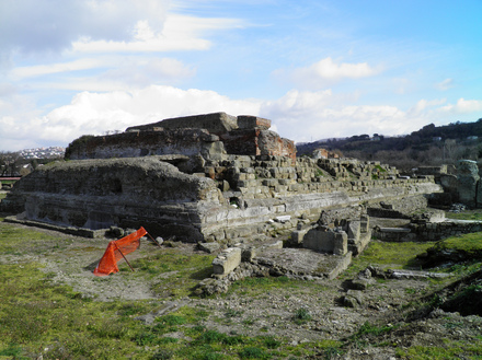 The Capitolium, temple dedicated to Jupiter, Juno and Minerva