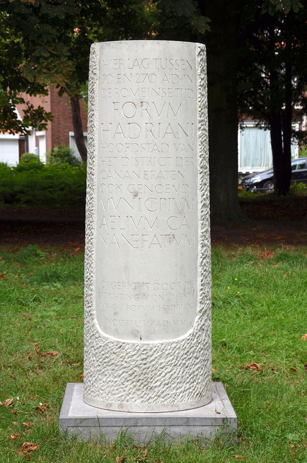 Park Arentsburg in modern Voorburg, the site of Aurelium Cananefatium/Forum Hadriani