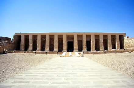 Façade, Temple of Seti I, Abydos, Egypt