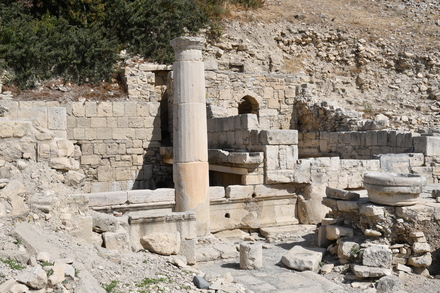 Amathous, Agora, Remains of fountain