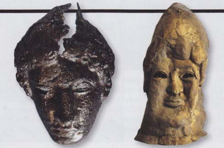 Figure 66: Parade masks from Ilısu Höyük (Brunwasser, 2013: 10)