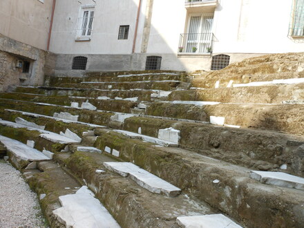 Cavea del teatro romano di Neapolis