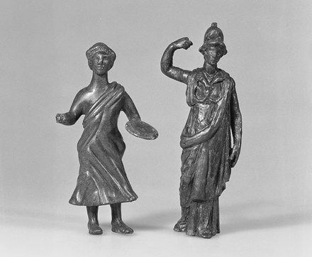 Minerva en offerende man