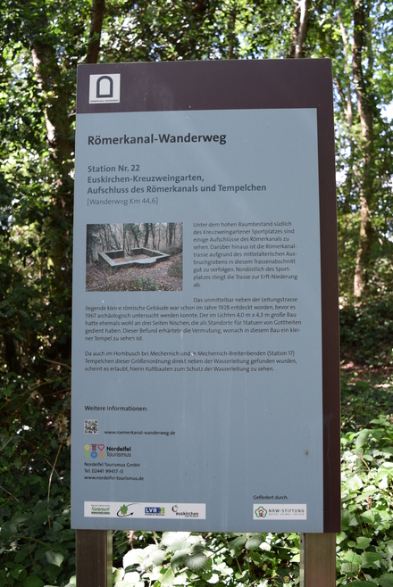 Heidentempel Kreuzweingarten - Infoschild