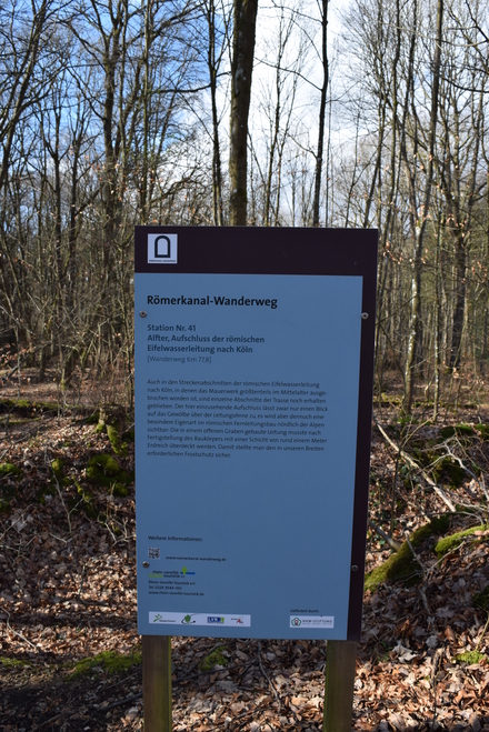 Römische Wasserleitung - Infotafel