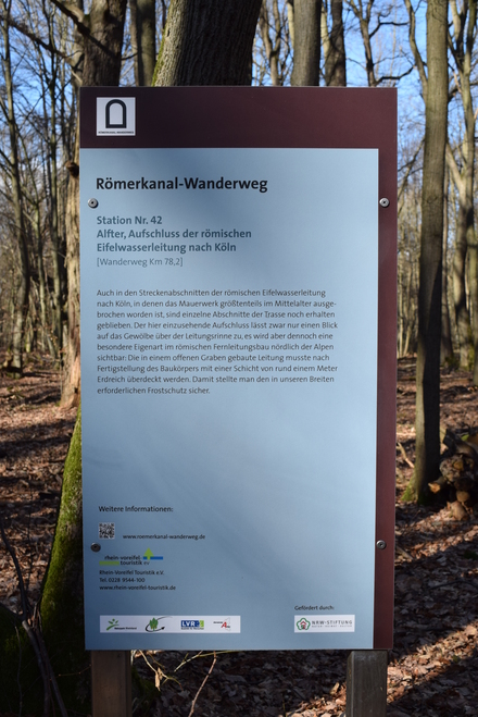 Römische Wasserleitung - Infotafel