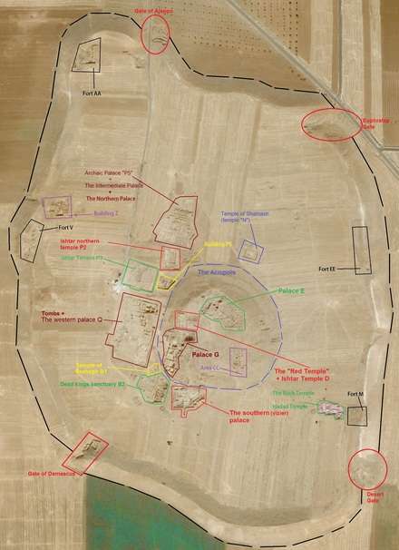 Ebla, sites and buildings.