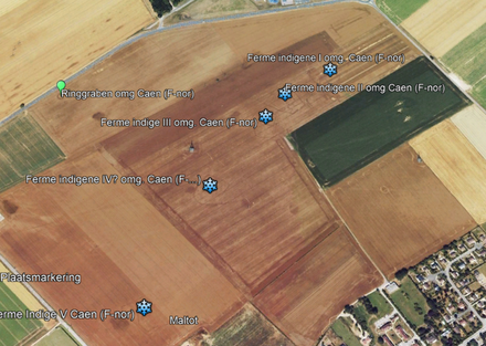 Diverse indigene boerderijcomplexen nabij Eterville