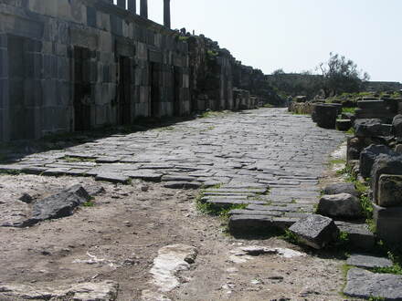 The street in Gadara.