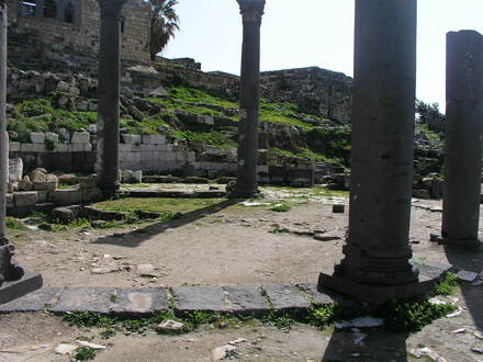 Columns  of the Byzantine church