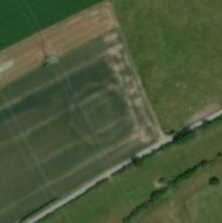 Luchtfoto Tumulus Warnach