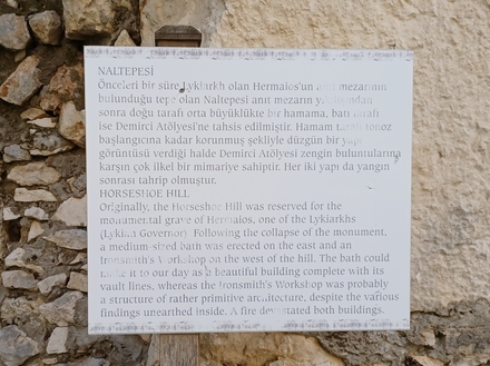 Arykanda  Naltepesi Buildings and Bath Information