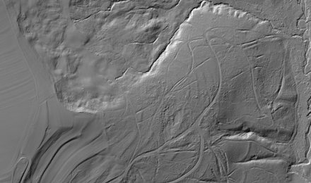Lidar Scan des Kleinkastells Kleindeinbach