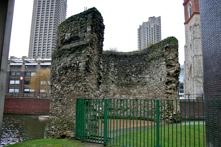 London wall outside the Museum of London
