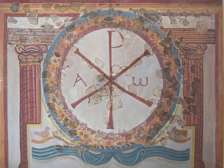 Lullingston Chi Rho fresco