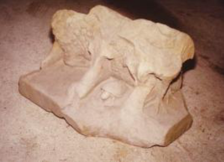 Fragment altaarbeeld voor Mercurius