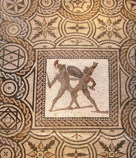 Mosaïque dite des deux gladiateurs