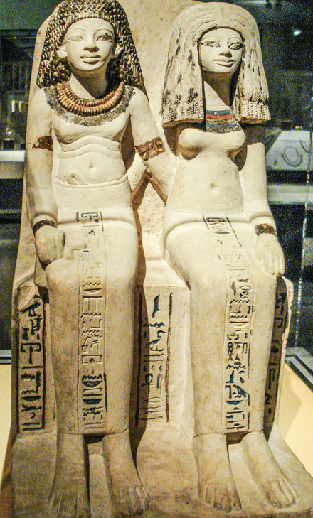 Statue of Nelson and Nebet-Ta, 18th Dynasty