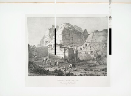 Petra, Temple of Dushares in 1830