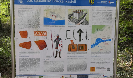 infopanel of Brückenkopf Grenzach-Wyhlen
