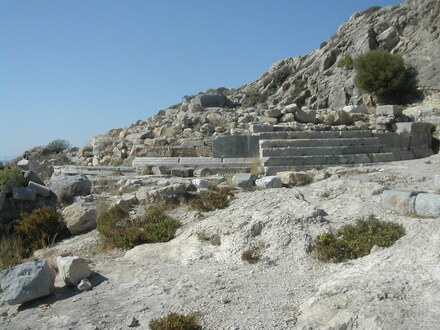 Soubassement du temple d'Aphrodite