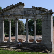 Apollonia, Bouleterion, reconstructed front