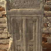 Dyrrachium, Funeral stele with Roman inscription