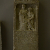 Dyrrachium, Tombstone with relief and Roman inscription
