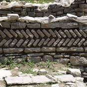 Hadrianopolis, Brick technique in building s wall of a house