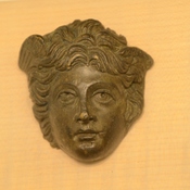 Bronze relief of Medusa