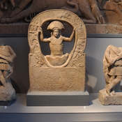 Statue of Mithras with cautes and cautopates