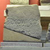 Post Roman tombstone of Brigomaglos, Christian?