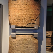 Inscription (Latin) explaining why Hadrian built the wall
