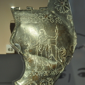 Bronze left cheek piece an axiliary cavalry helmet