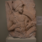 Lysi, Relief of hoplite