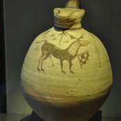 Atheniou, Archaic jar with swastica and deer