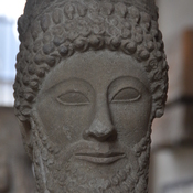 Idalion, Head of a bearded man with wreath of leaves