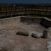 Kourion, Public baths, hexagonal swimming basin of the frigidarium