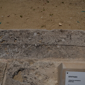 Kourion, Public baths, Greek inscription (rebuilt by the venerable highpriest=Trajan?)
