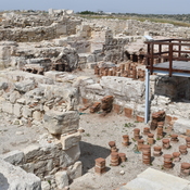 Kourion, Roman agora, Baths, north east unit with hypocausta