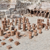 Kourion, Roman agora, Baths, north east unit with hypocausta