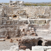 Kourion, Roman agora, Baths, north east unit with hypocausta