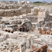 Kourion, Roman agora, Baths, north east unit with hypocausta