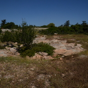 Kourion, Temple of Apollo Hylates, Circular corridor interpreted asindicative of a sacred garden related to the cult of Hylates, the woodland God structure