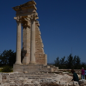 Kourion, Temple of Apollo Hylates, shrine with colums and Nabatean capitals