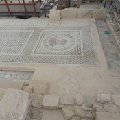 Kourion, Eustolios house, Mosaic with picture of Ktisis