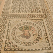 Kourion, Eustolios house, Mosaic with picture of Ktisis