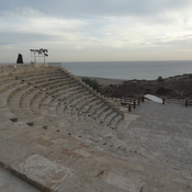 Kourion, Theater, Cavea with seats and scene