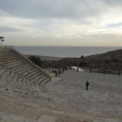 Kourion, Theater, Cavea with seats and scene